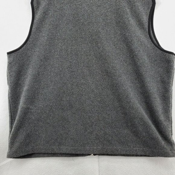 AMERICAN OUTPOST Vest Men's Full Zip Mock Neck Fleece Sleeveless Gray Large - Picture 8 of 10